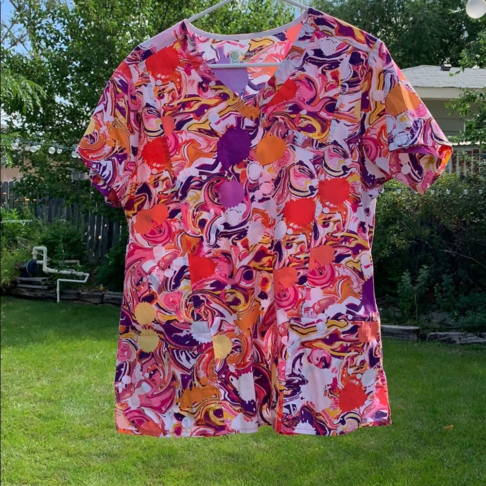 Bring it on scrub Top Large